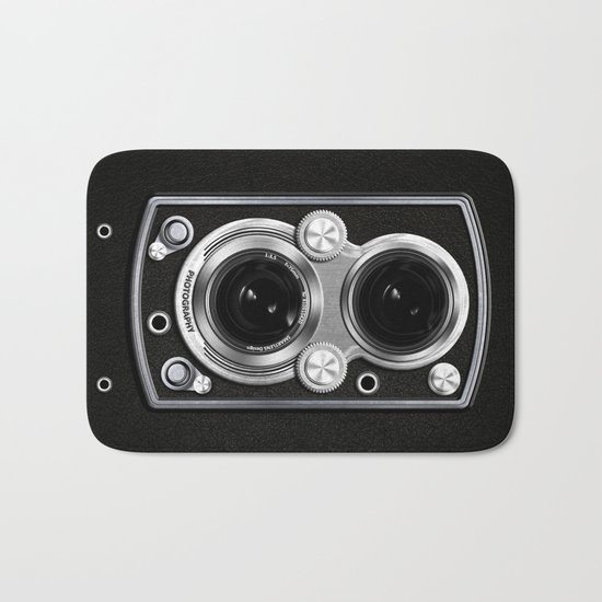 Vintage Camera Bath Mat