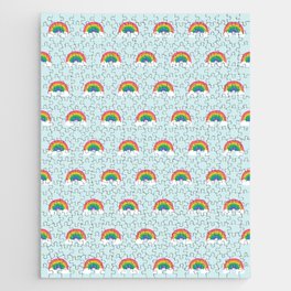 after the rain comes the rainbow. Jigsaw Puzzle