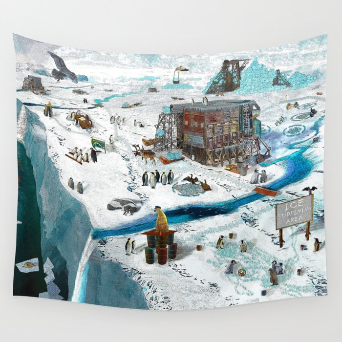 Save the Ice Wall Tapestry