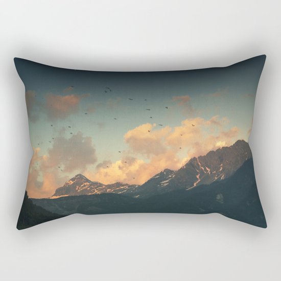 mountain glow Rectangular Pillow