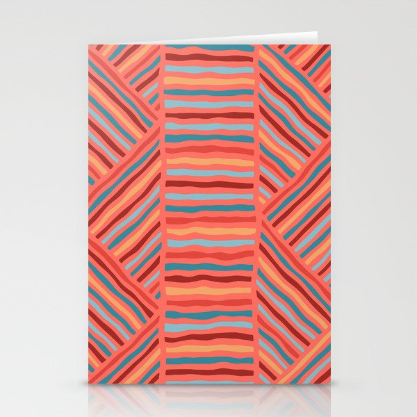 Cheerful Geo Pattern Stationery Cards