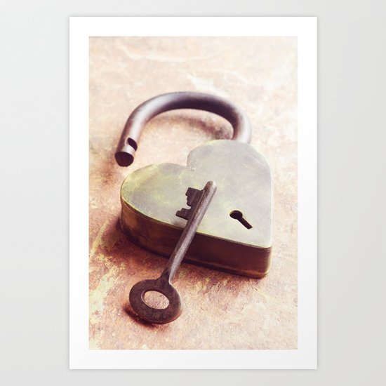 Key to My Heart Art Print