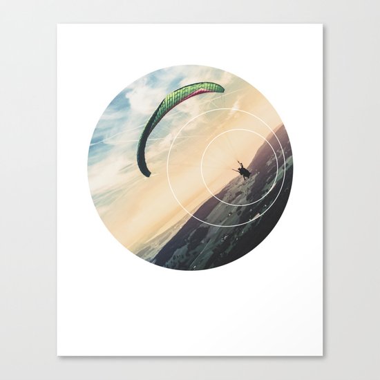 Skydive Gravity - Geometric Photography Canvas Print