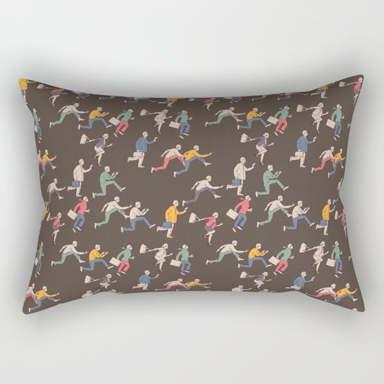 hurry up! Rectangular Pillow