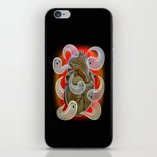 "A HEART FULL OF GHOSTS" iPhone & iPod Skin