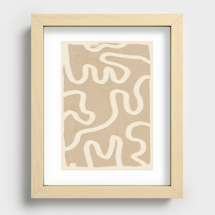 abstract minimal  65 Recessed Framed Print