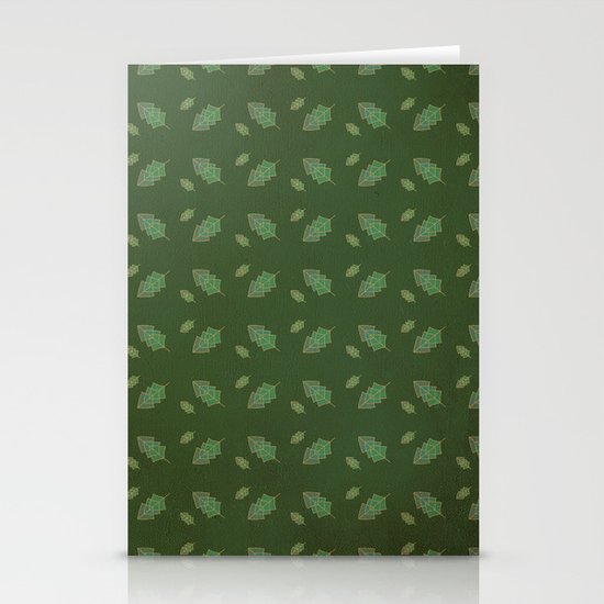 leaf pattern Stationery Cards