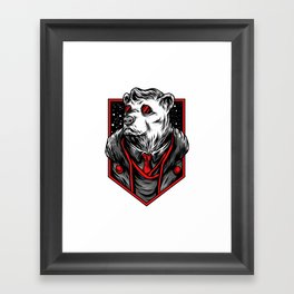 Mafia Bear Framed Art Print