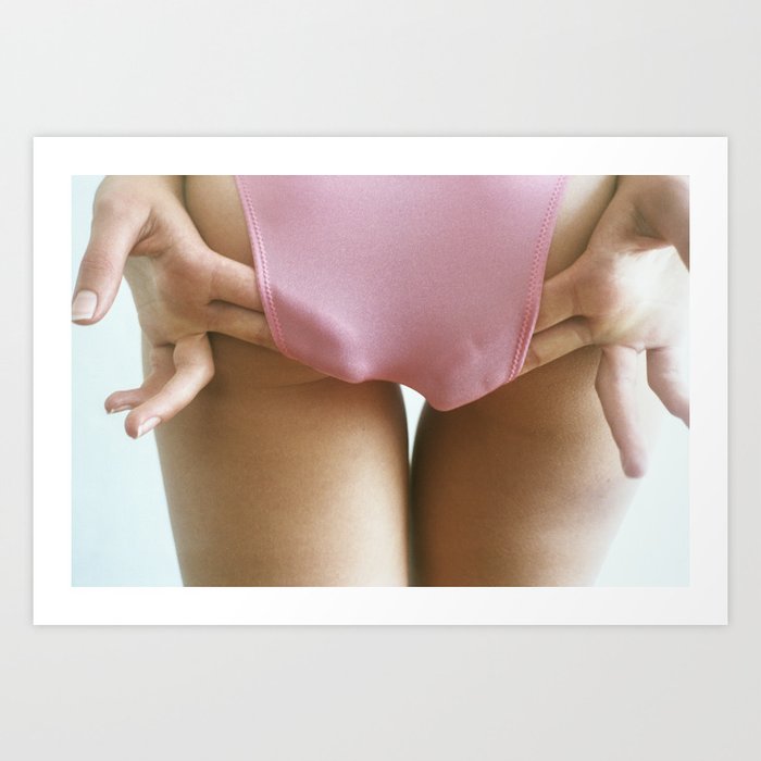Pull up Pink Panty Art Print by marcusnitschke