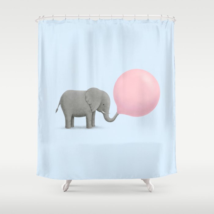 Jumbo Bubble Gum Shower Curtain