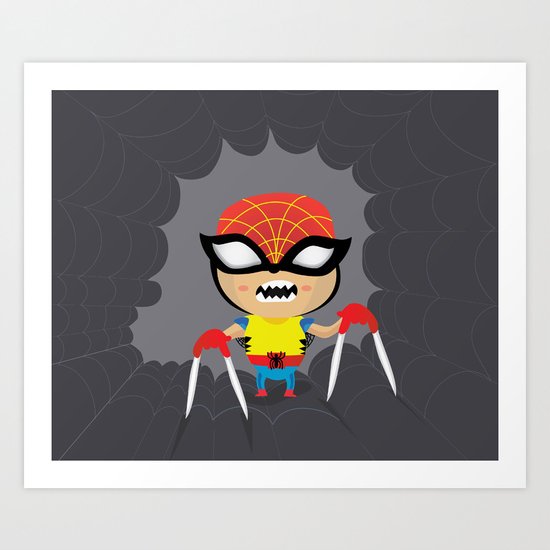Spiderine Art Print