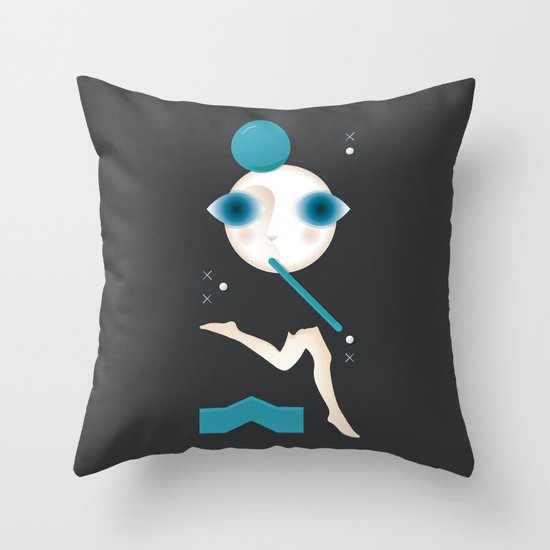 Not a Word Throw Pillow