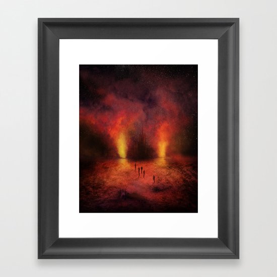 Leaving the past Framed Art Print