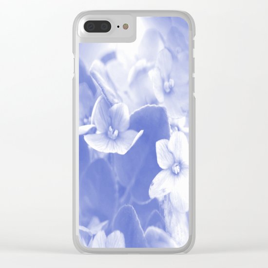 Nostalgic Flowers Clear iPhone Case