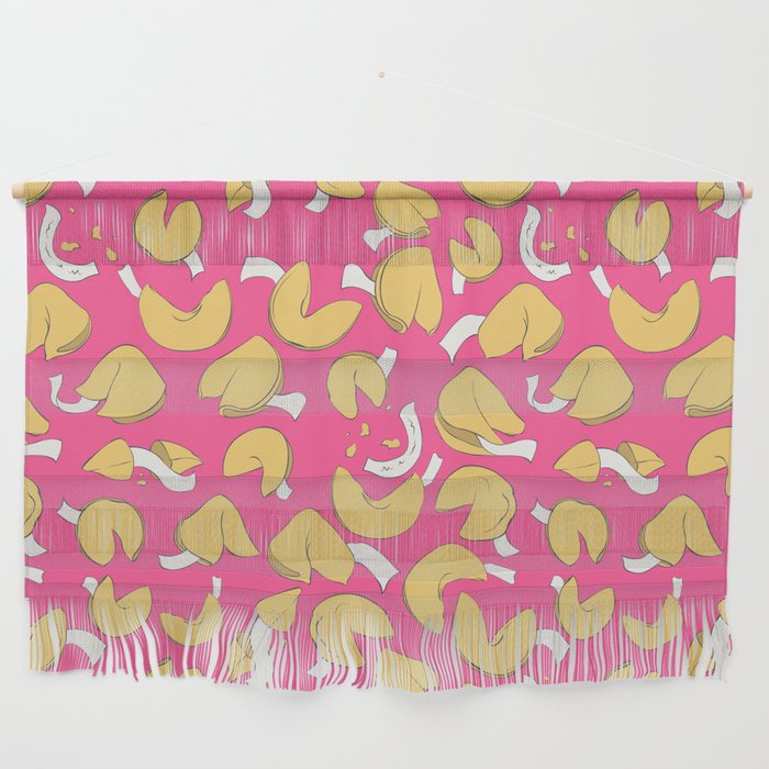 Fortune Cookie Pattern (Pink) Wall Hanging