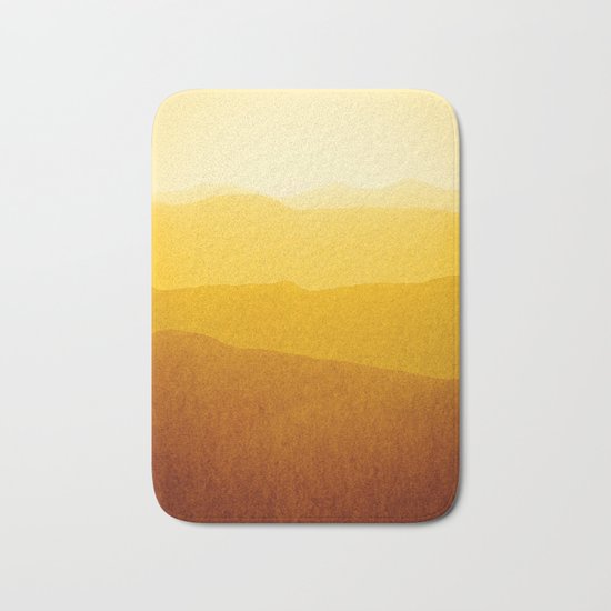 gradient landscape - sunshine edit Bath Mat