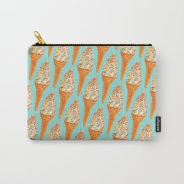 Sprinkle Ice Cream Pattern - Blue Carry-All Pouch