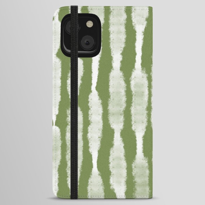 Tie Dye no. 2 in Green  iPhone Wallet Case