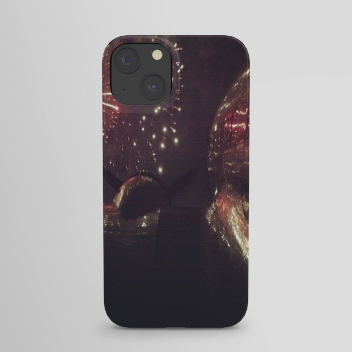 Fly On, Lover. DC-3 + Fireworks II iPhone Case