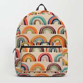 Rainbow Watercolor – Retro Palette Backpack | Pattern, Lgbt, Lgbtq, Unicorn, Empower, Painting, Feminist, Pride, Empowerment, Summer 
