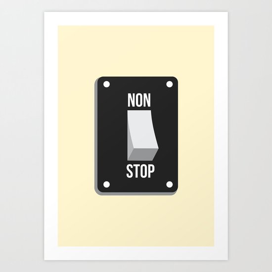 Never get turn off, R.I.P energy :( Art Print