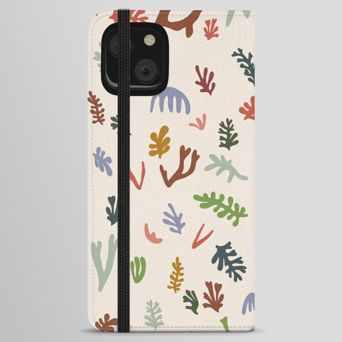Matisse seaweed Colorful 3 iPhone Wallet Case