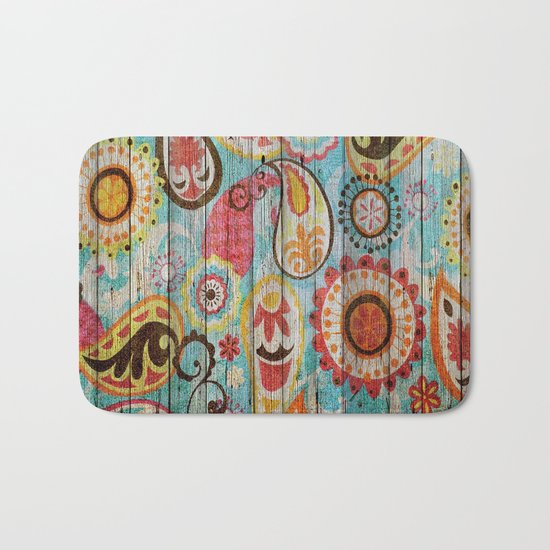 Kashmir on Wood 02 Bath Mat