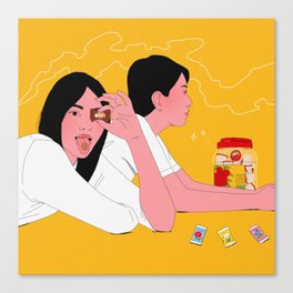 Asian Nostalgia Snacks - Candy Canvas Print