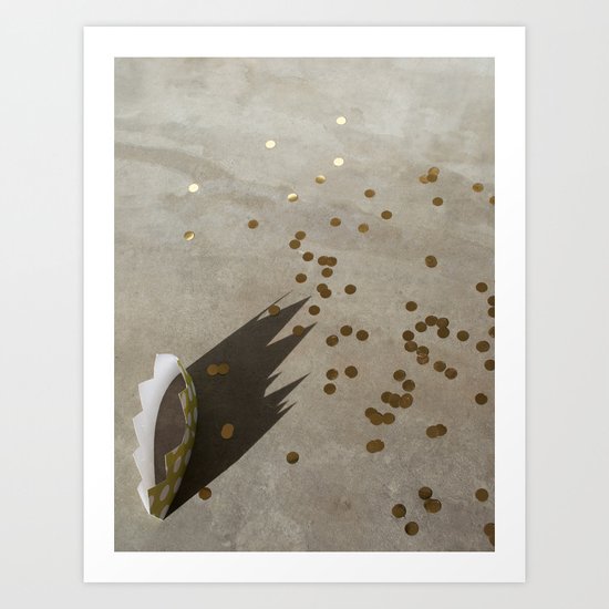 crown + confetti Art Print