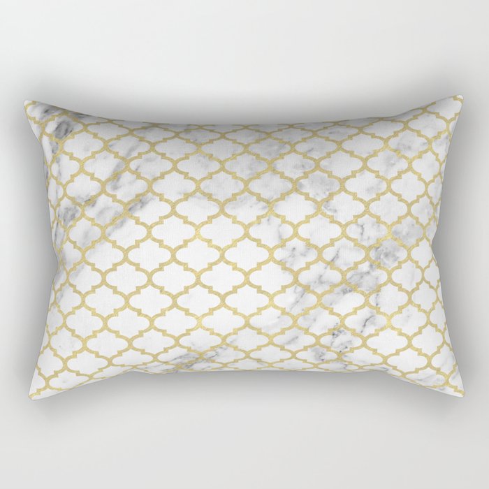 Moroccan marble Rectangular Pillow