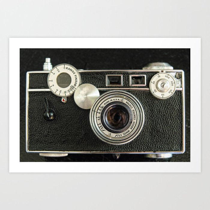 Vintage Range finder camera. Art Print