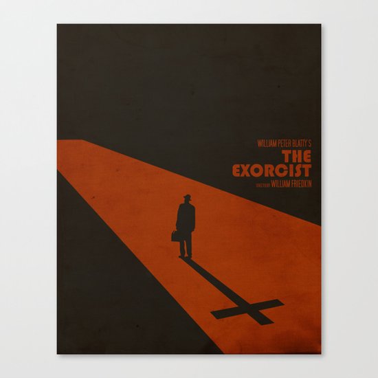 The Exorcist Inspired Vintage Movie Poster Canvas Print