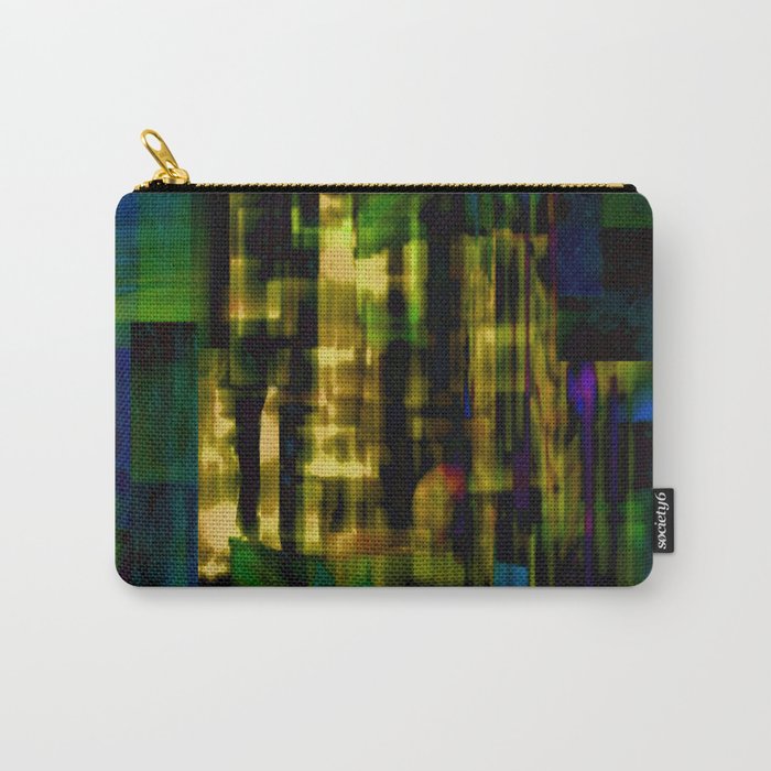 Passing Crowd - A vibrant and enigmatic abstract Carry-All Pouch