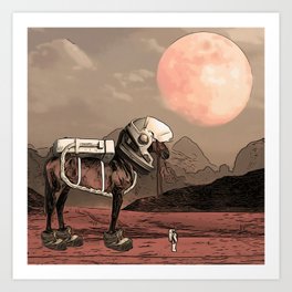 Red rovers Art Print