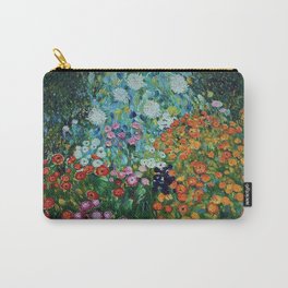 Flower Garden Riot of Colors by Gustav Klimt Carry-All Pouch