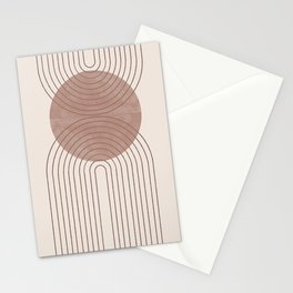 Abstract Modern Poster Arch  Stationery Card
