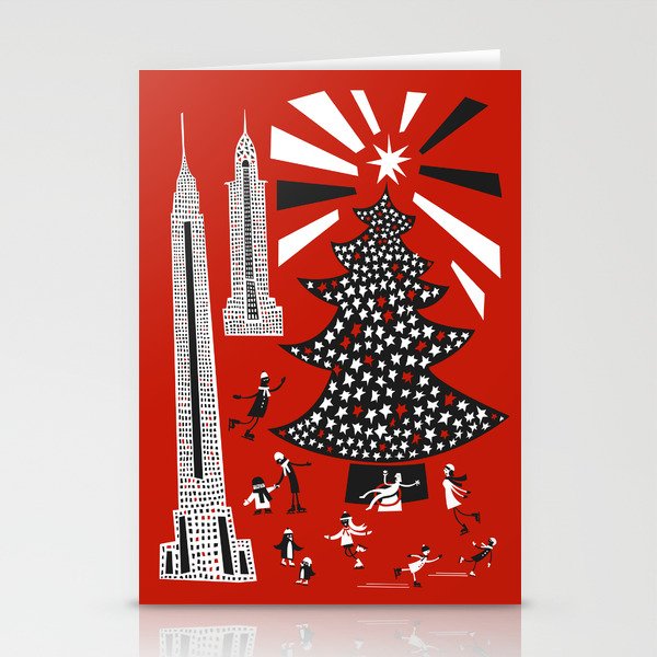 Christmas In New York Stationery Cards