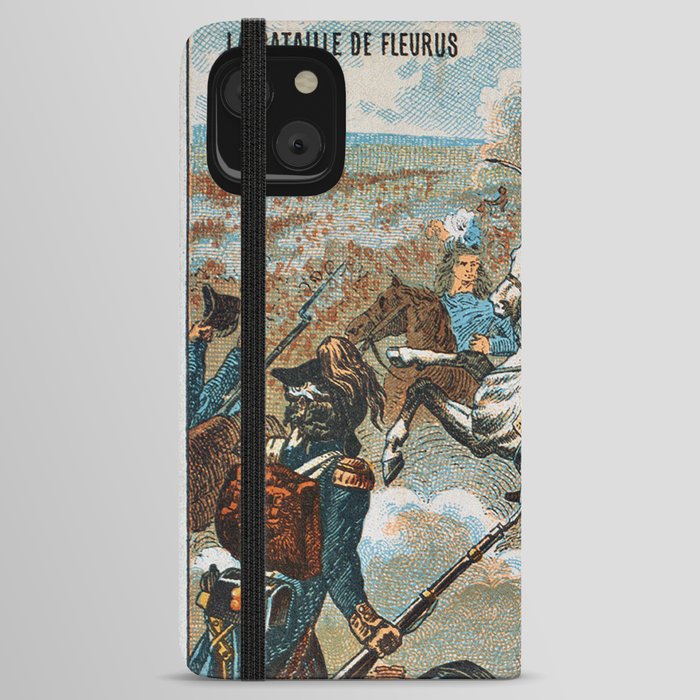 Vintage aviation hot air balloon poster  iPhone Wallet Case