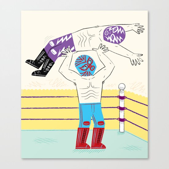Lucha Libre Canvas Print