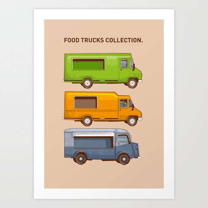 FOOD TRUCKS COLLECTION Art Print
