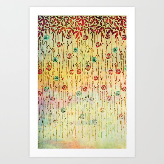 Flower Shower Art Print