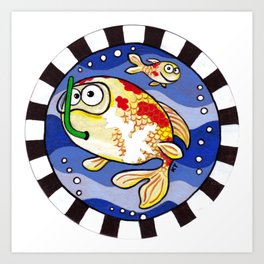 Lamma Underwater Buddies - Fish Art Print