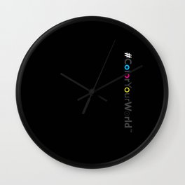 #ColorYourWorld Wall Clock | Digital, Typography, Graphicdesign 