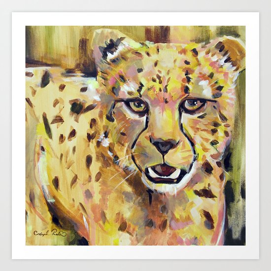 With a Quickness | Cheetah Art Print