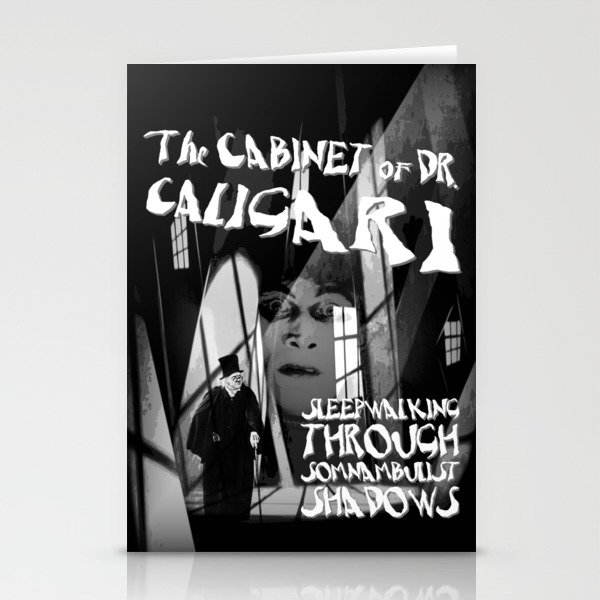 The Cabinet Of Dr Caligari - Sleepwalking Through Somnambulist Shadows. Stationery Cards