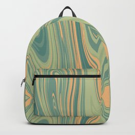 Symmetrical liquify abstract swirl 07 Backpack