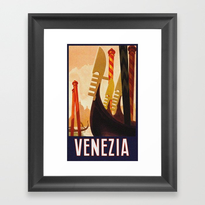Venezia Italia ~ Venice Italy Travel Framed Art Print