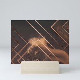 Brown Geometric Mini Art Print