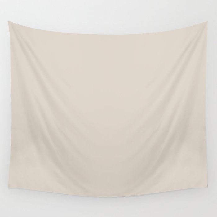 Neutral Beige / Tan Solid Color Pairs Pantone Birch 13-0905 TCX - Shades of Orange Hues Wall Tapestry