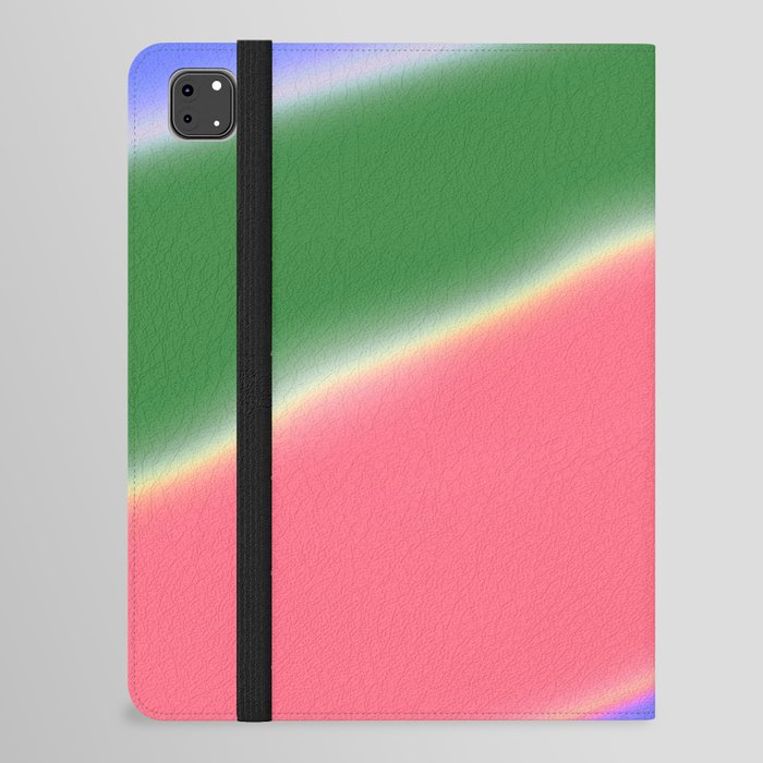  Colorful Rainbow  Aura Gradient Ombre Sombre Abstract iPad Folio Case
